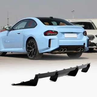 Achterbumper diffuser V4 (voor G87, carbon) foto 1