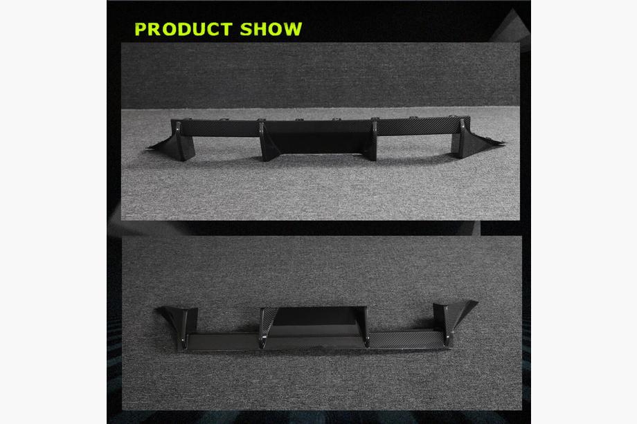 BMW 2 Serie G42 2021– Achterbumper diffuser V4 (voor G87, carbon) Foto 3