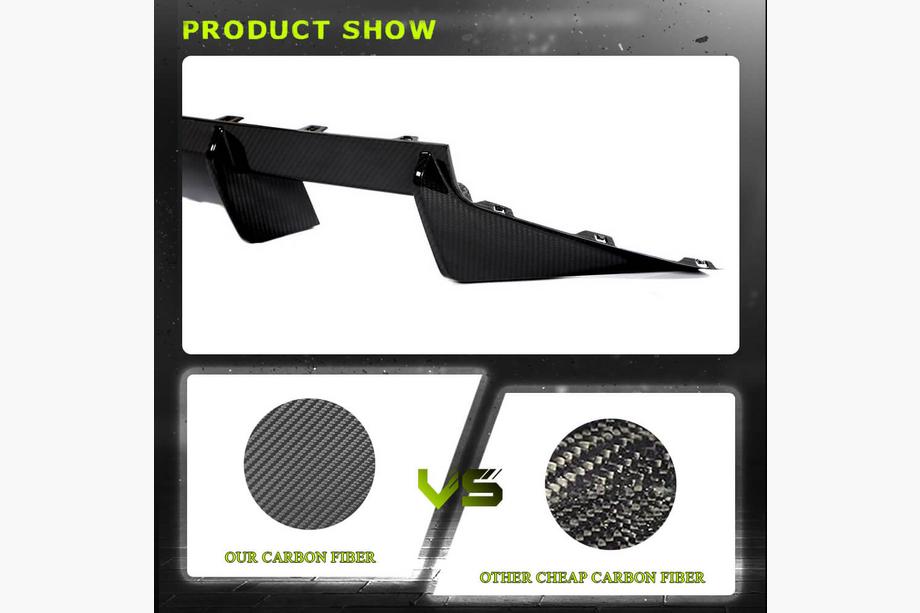 BMW 2 Serie G42 2021– Achterbumper diffuser V4 (voor G87, carbon) Foto 4