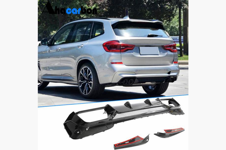 BMW X3 G01 2018– Achterbumper diffuser V1 (voor F97 2018-2021, carbon) Foto 8