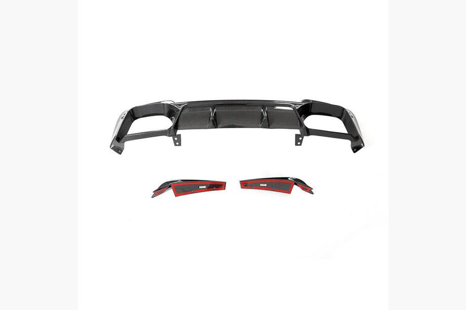 BMW X3 G01 2018– Achterbumper diffuser V1 (voor F97 2018-2021, carbon) Foto 1