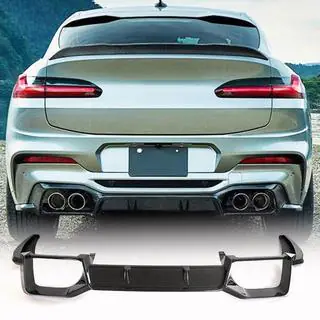 Achterbumper diffuser (voor F98 2018-2021, carbon) foto 1