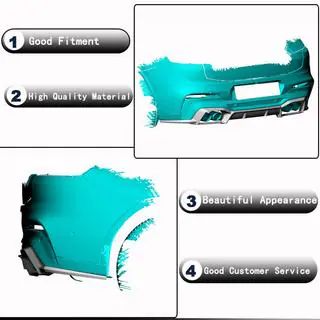 Achterbumper diffuser (voor F98 2018-2021, carbon) foto 4