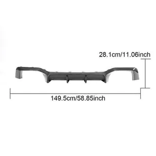 Achterbumper diffuser (voor F98 2022-2025, carbon) foto 2