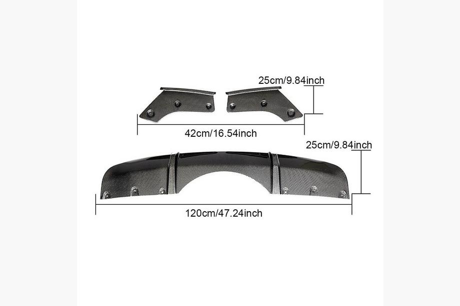 BMW X5 F15 2013–2018 Achterbumperdiffuser V1 (voor M-Sport, carbon) Image
