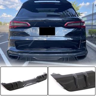 Achterbumper diffuser V1 (2018-2022, echt carbon) BMW X5 G05 2019–2026 foto 1