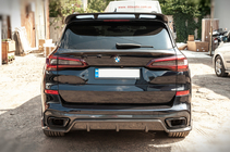 BMW X5 G05 2019–2026 Achterbumperdiffuser V2 (2018-2022, echt carbon) foto 6