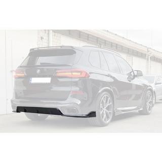 Achterbumper diffuser V2 (2018-2022, hoogglans zwart) BMW X5 G05 2019–2026 foto 1