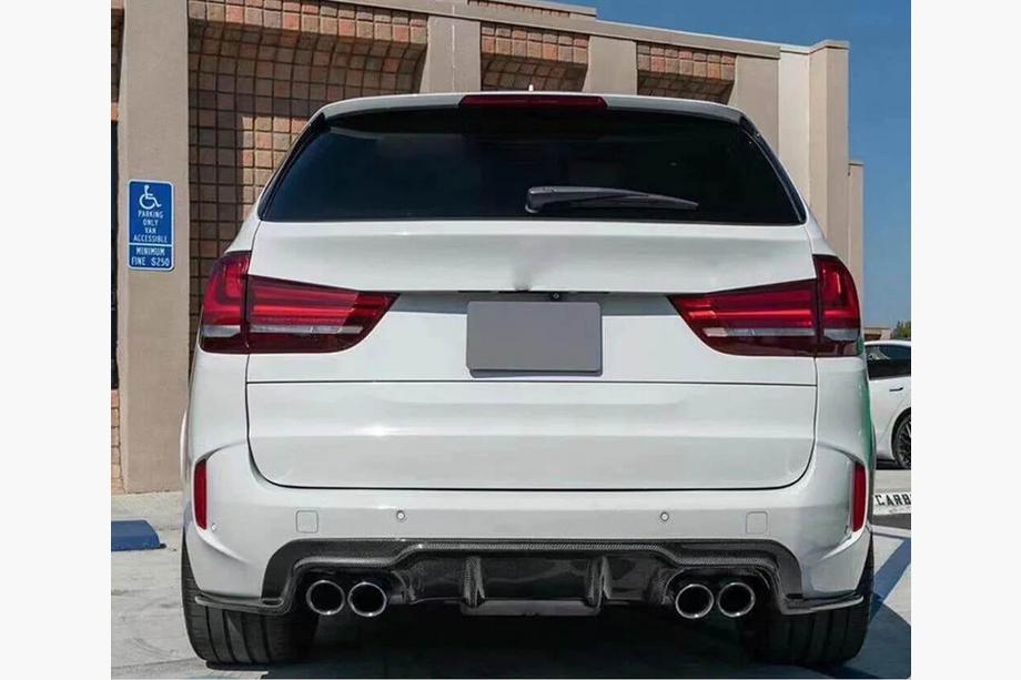 BMW X5 F15 2013–2018 Achterbumper diffuser V1 (voor F85, carbon) Foto 3