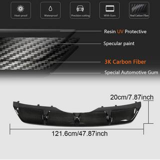 Achterbumper diffuser V1 (voor Base, carbon) BMW X6 F16 2014–2019 foto 4
