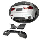 BMW X6 F16 2014–2019 Achterbumperdiffuser V1 (voor M-Sport, carbon) foto 1