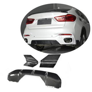 Achterbumperdiffuser V1 (voor M-Sport, carbon) BMW X6 F16 2014–2019 foto 1