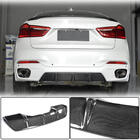 BMW X6 F16 2014–2019 Achterbumper diffuser V2 (voor M-Sport, carbon) foto 1