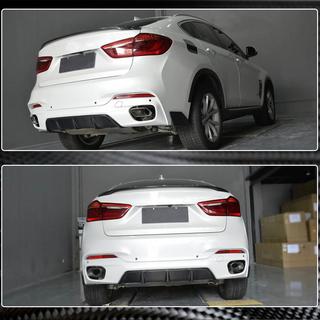 Achterbumper diffuser V2 (voor M-Sport, carbon) BMW X6 F16 2014–2019 foto 3