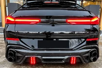 BMW X6 G06 2019–2027 Achterbumper diffuser (voor M-Sport, 2018-2022, carbon) foto 1