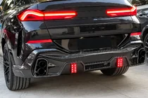 BMW X6 G06 2019–2027 Achterbumper diffuser (voor M-Sport, 2018-2022, carbon) foto 3