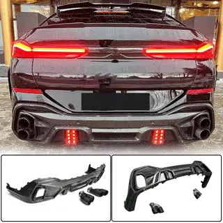 Achterbumper diffuser (voor M-Sport, 2018-2022, carbon) foto 1