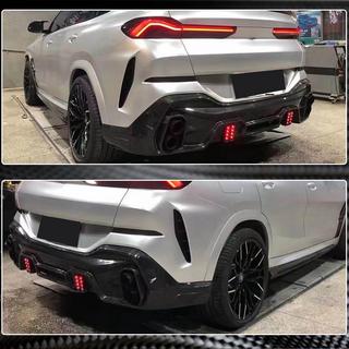 Achterbumper diffuser (voor M-Sport, 2018-2022, carbon) BMW X6 G06 2019–2027 foto 3