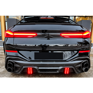 Achterbumper diffuser (voor M-Sport, 2018-2022, carbon) foto 1