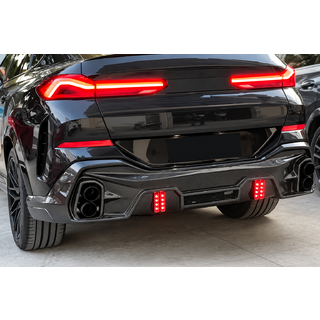 Achterbumper diffuser (voor M-Sport, 2018-2022, carbon) foto 3