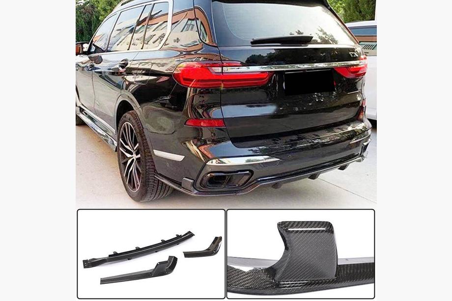 BMW X7 G07 2019– Achterbumper diffuser (voor M-Sport 2019-2022, carbon) Image