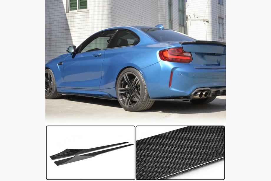 BMW 2-serie F22/F23 2014–2021 Sideskirt extensions V1 (voor F87, carbon) Image
