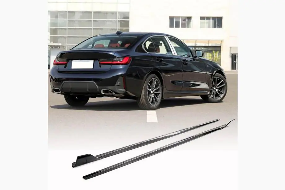 BMW 3 Serie G20/G21 2018– Dorpelverlengers V1 (voor G20 M-Sport, carbon) Image