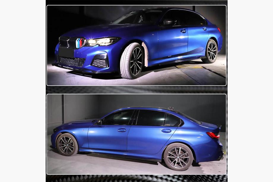 BMW 3 Serie G20/G21 2018– Side skirts V2 (voor G20 M-Sport, carbon) Foto 4