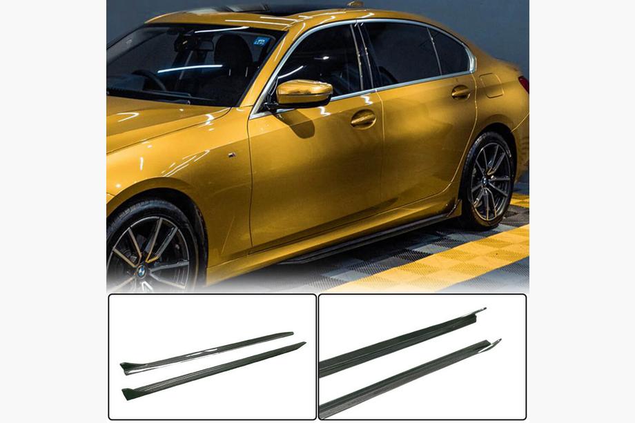 BMW 3 Serie G20/G21 2018– Dorpelextensions V3 (voor G20 M-Sport, carbon) Image
