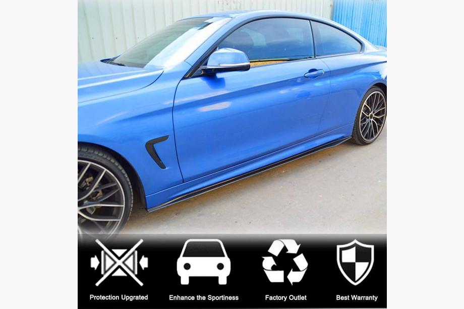 BMW 4 Serie F32/F33/F36 2012–2020 Sideskirt extensions V1 (voor F32/F33 M-Sport, carbon) Foto 2