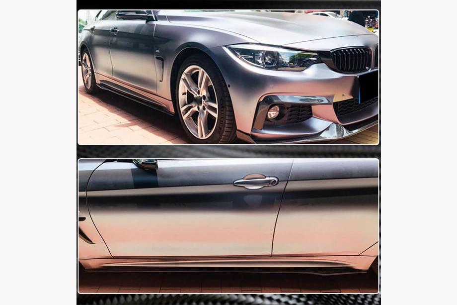 BMW 4 Serie F32/F33/F36 2012–2020 Sideskirt extensions V1 (voor F32/F33 M-Sport, carbon) Foto 4