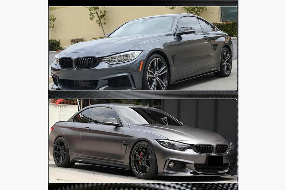 BMW 4 Serie F32/F33/F36 2012–2020 Sideskirt extensions V2 (voor F32/F33 M-Sport, carbon) Foto 5
