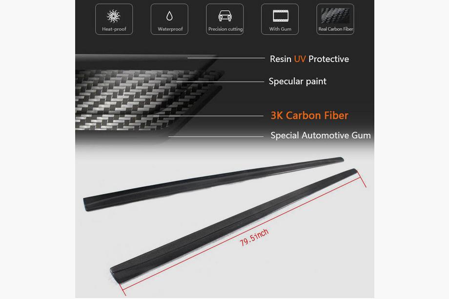 BMW 4 Serie F32/F33/F36 2012–2020 Sideskirt extensions V2 (voor F32/F33 M-Sport, carbon) Foto 6