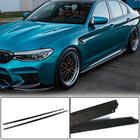 BMW 5 Serie G30/G31 2017–2023 Sideskirt extensions V2 (voor M-Sport/M5, carbon) foto 1