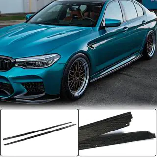 Sideskirt extensions V2 (voor M-Sport/M5, carbon) foto 1