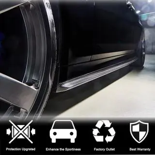Sideskirt extensions V2 (voor M-Sport/M5, carbon) foto 3