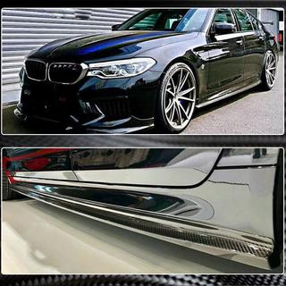 Sideskirt extensions V2 (voor M-Sport/M5, carbon) foto 4