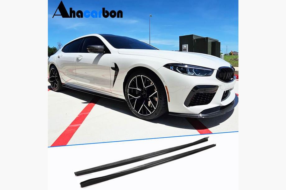 BMW 8-serie G14/G15/G16 2018– Side skirt extensions V1 (voor G16 M-Sport/F93 M8, carbon) Foto 1