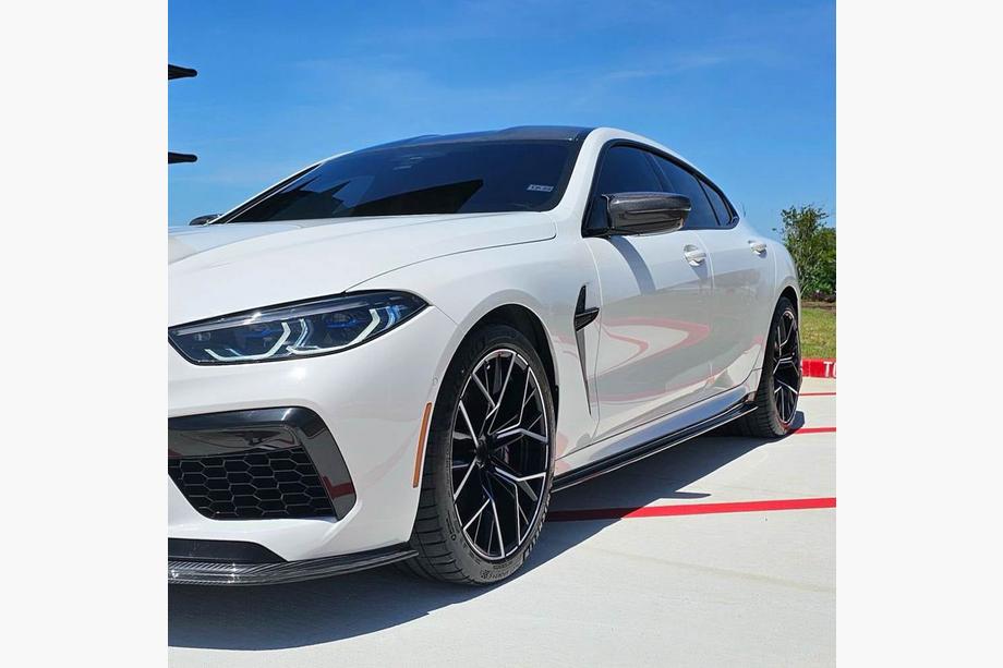 BMW 8-serie G14/G15/G16 2018– Side skirt extensions V1 (voor G16 M-Sport/F93 M8, carbon) Foto 2