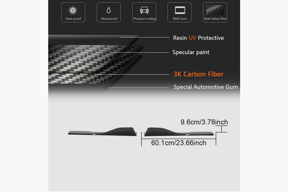 BMW 8-serie G14/G15/G16 2018– Sideskirts V2 (voor G16 M-Sport/F93 M8, carbon) Foto 6