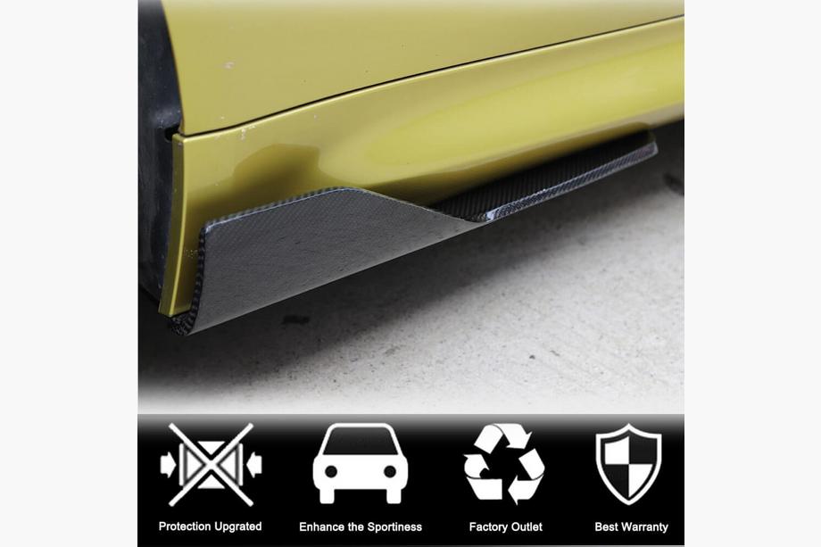 BMW 3 Serie F30/F31 2012–2019 V3 side skirt extensions (voor M3 side skirts, carbon) Foto 3