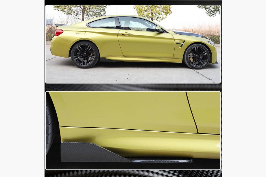 BMW 3 Serie F30/F31 2012–2019 V3 side skirt extensions (voor M3 side skirts, carbon) Foto 4