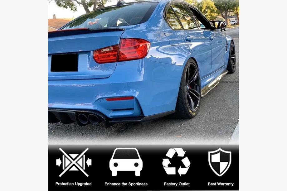 BMW 3 Serie F30/F31 2012–2019 Sideskirt extensies V2 (voor M3 sideskirts, carbon) Foto 2