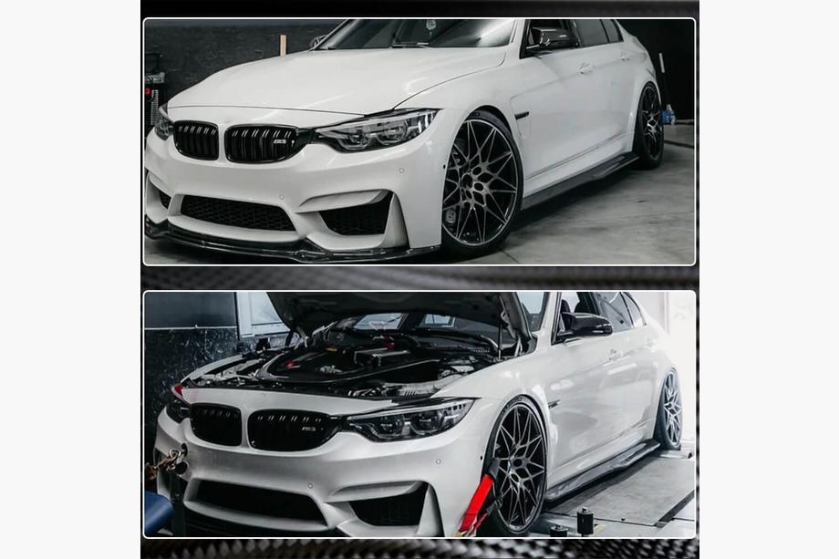 BMW 3 Serie F30/F31 2012–2019 Sideskirt extensies V2 (voor M3 sideskirts, carbon) Foto 4