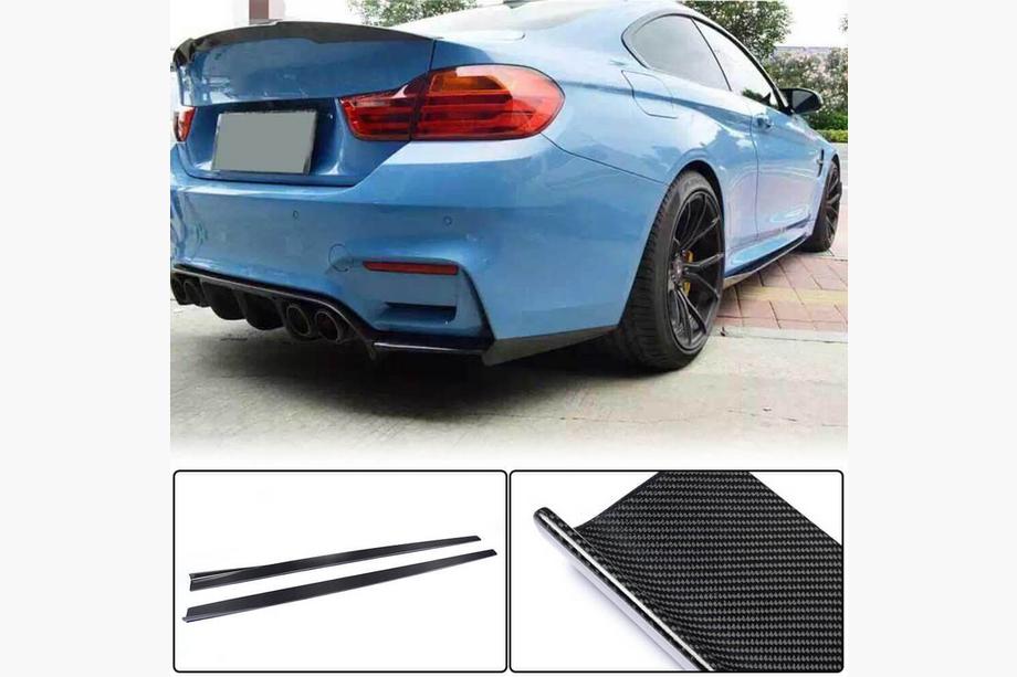 BMW 4 Serie F32/F33/F36 2012–2020 Side skirt extensions V1 (voor F82/F83, carbon) Foto 1