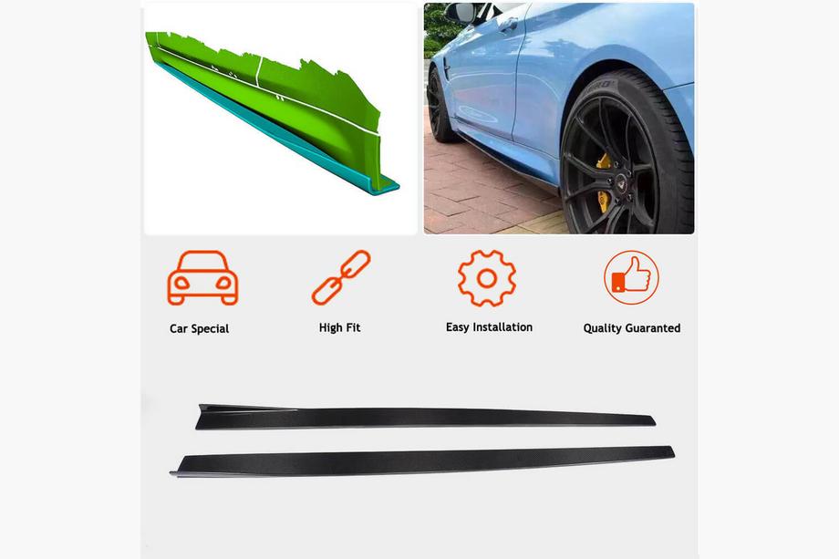 BMW 4 Serie F32/F33/F36 2012–2020 Side skirt extensions V1 (voor F82/F83, carbon) Foto 2
