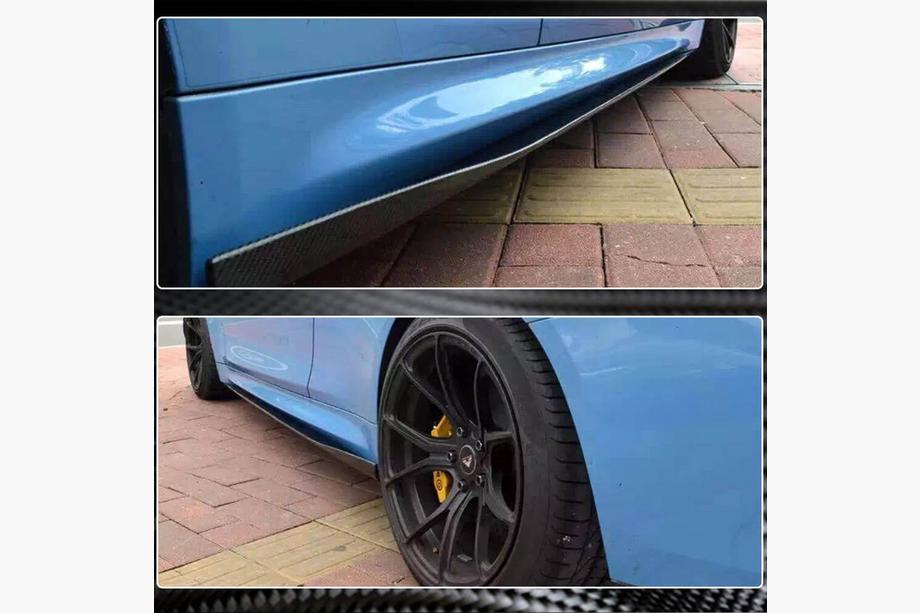BMW 4 Serie F32/F33/F36 2012–2020 Side skirt extensions V1 (voor F82/F83, carbon) Foto 3