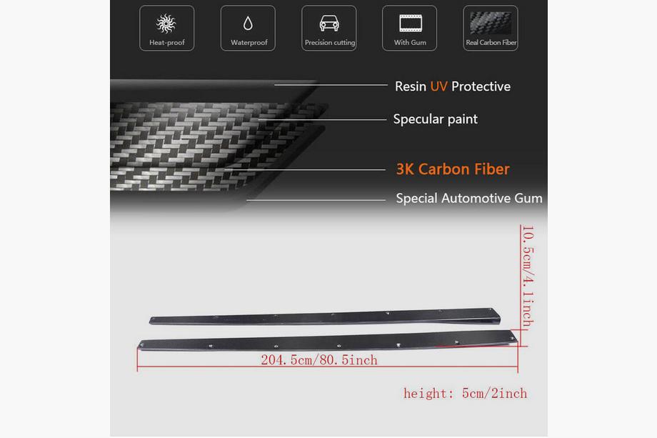 BMW 4 Serie F32/F33/F36 2012–2020 Side skirt extensions V1 (voor F82/F83, carbon) Foto 5