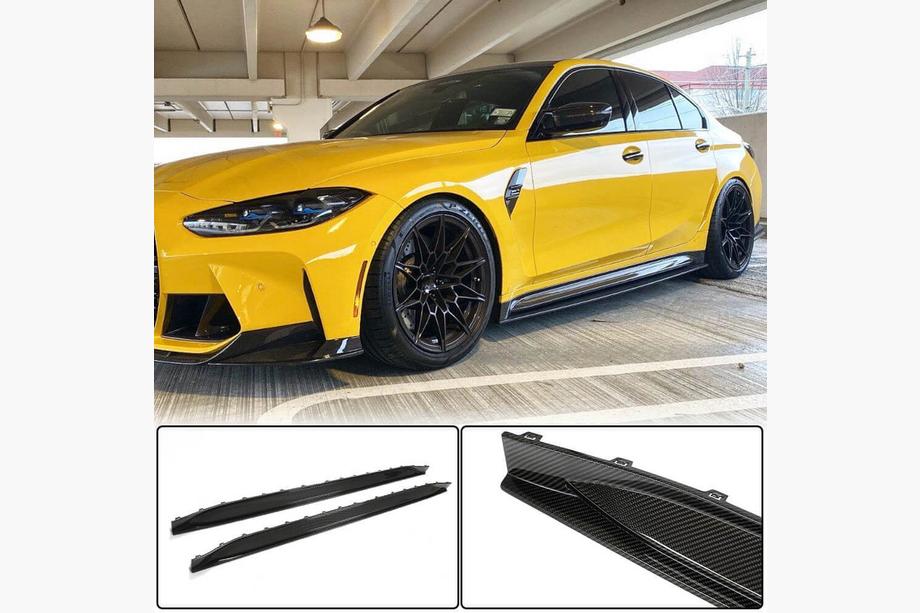 BMW 3 Serie G20/G21 2018– Sideskirts V4 (voor G80, carbon) Image