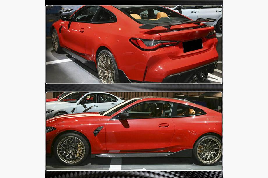 BMW 4-serie G22/23/26 2020– Dorpelcovers Dry Carbon V2 (voor G82/G83) Foto 4
